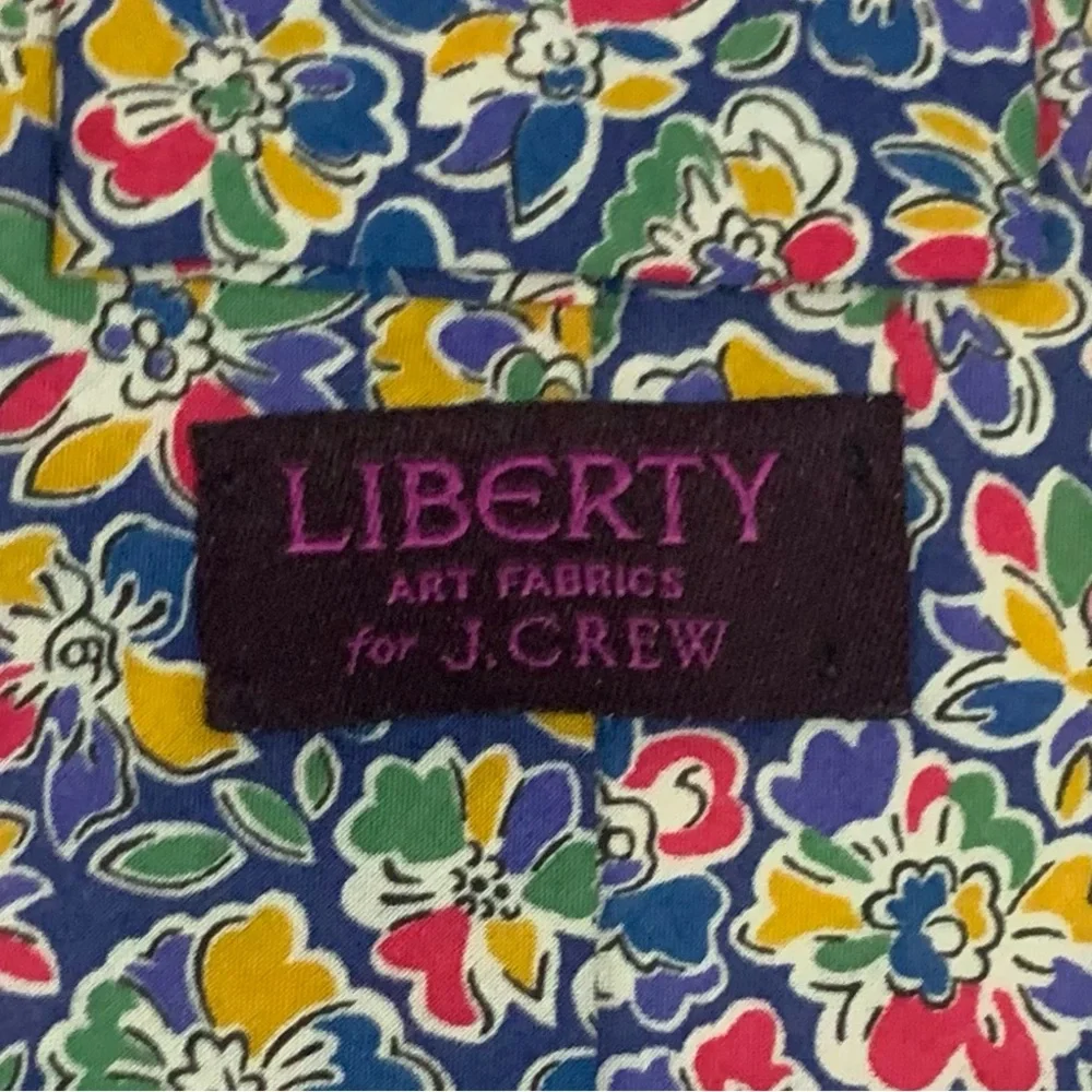 J Crew X LIBERTY  Limited Collectible Spring Print Skinny Tie - Picture 2 of 3